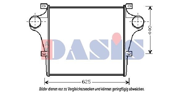 AKS DASIS 407140N Ladeluftkühler für IVECO EuroStar LKW in Original Qualität