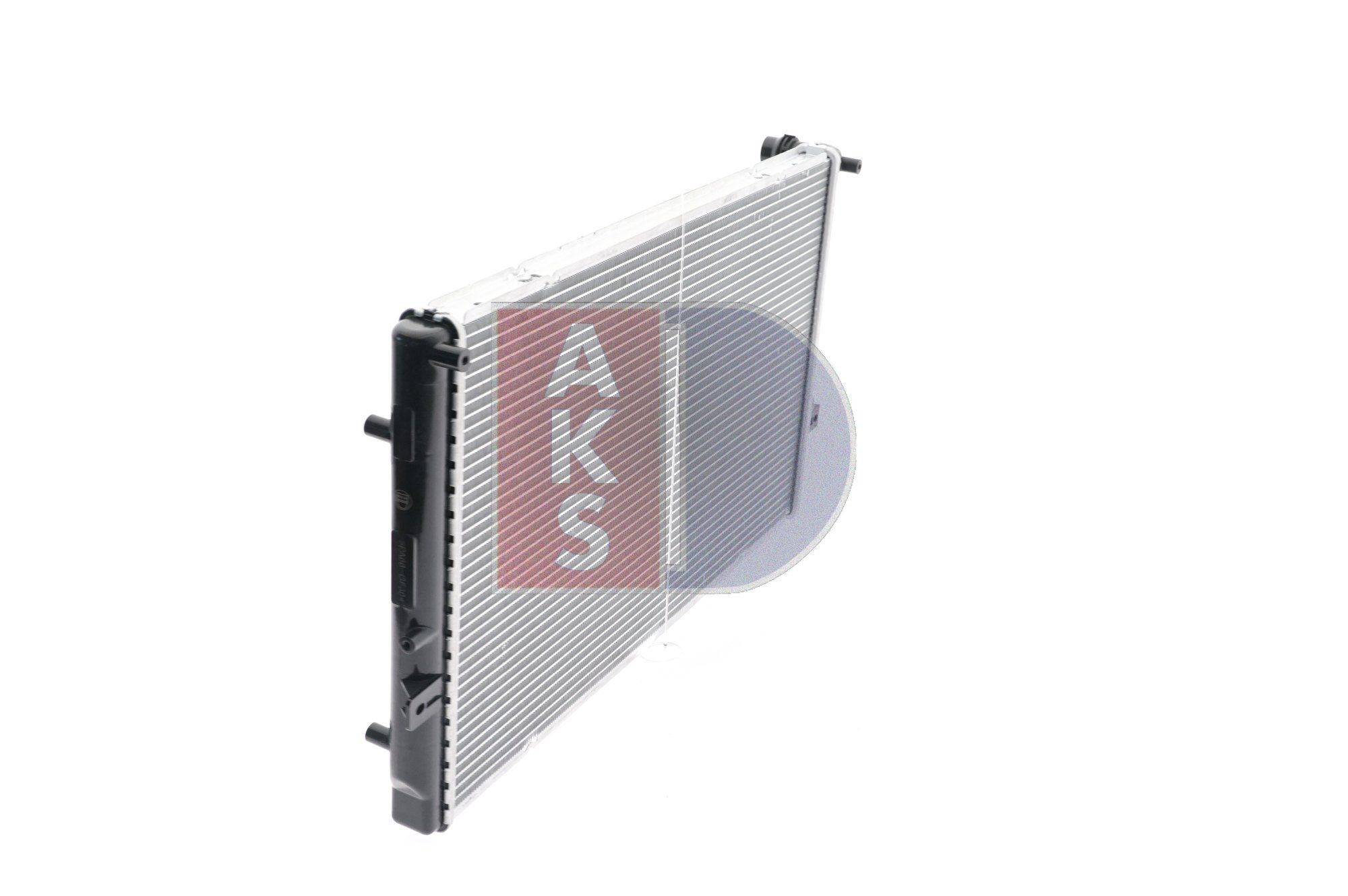 AKS DASIS 480028N Engine radiator 650 x 415 x 36 mm, Brazed cooling fins