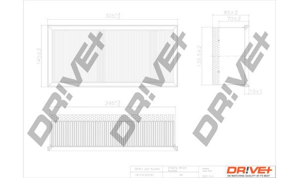 Dr!ve+ DP1110.10.0197 Air filter 178010R010
