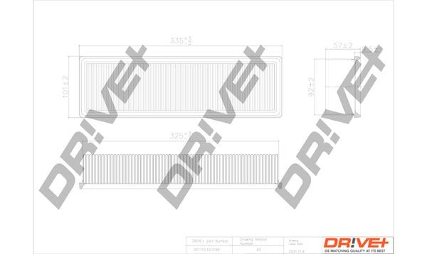 Dr!ve+ DP1110.10.0199 Air filter 1444 EC