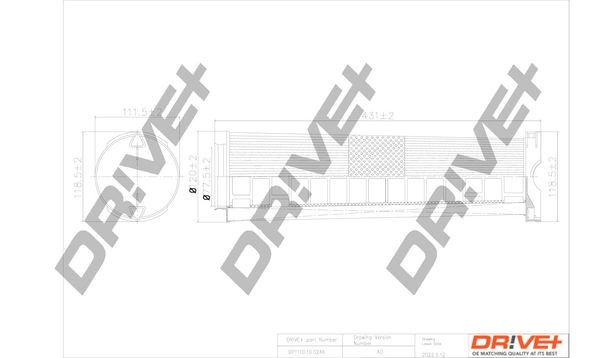 Dr!ve+ DP1110100246 Air filters W211 E 220 CDI 2.2 170 hp Diesel 2007 price