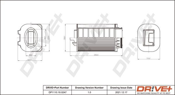 Mercedes E-Class Air filter 17298193 Dr!ve+ DP1110.10.0247 online buy