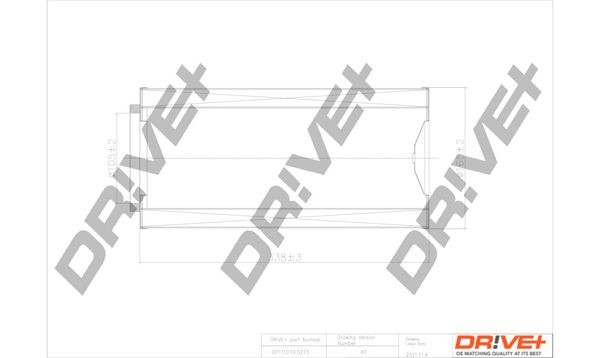 Dr!ve+ DP1110.10.0273 Luftfilter für IVECO P/PA-Haubenfahrzeuge LKW in Original Qualität