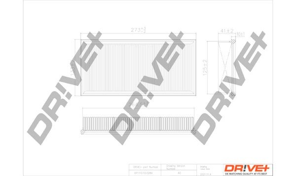 Dr!ve+ DP1110.10.0289 Air filter CHRYSLER experience and price