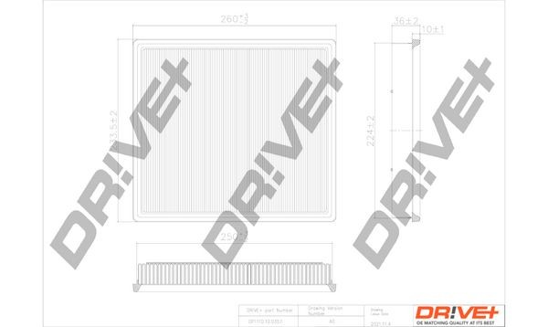 Great value for money - Dr!ve+ Air filter DP1110.10.0357
