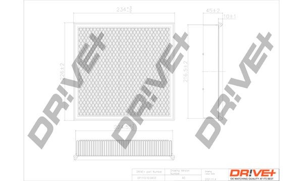 Dr!ve+ DP1110.10.0433 Air filter K68081249AA