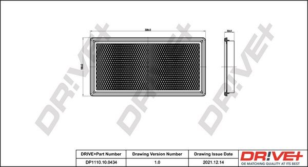 Dr!ve+ DP1110100434 Air filters Jeep Compass mk49 2.4 170 hp Petrol 2014 price