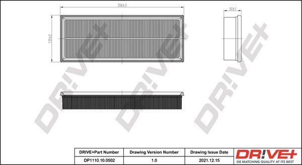 Great value for money - Dr!ve+ Air filter DP1110.10.0502