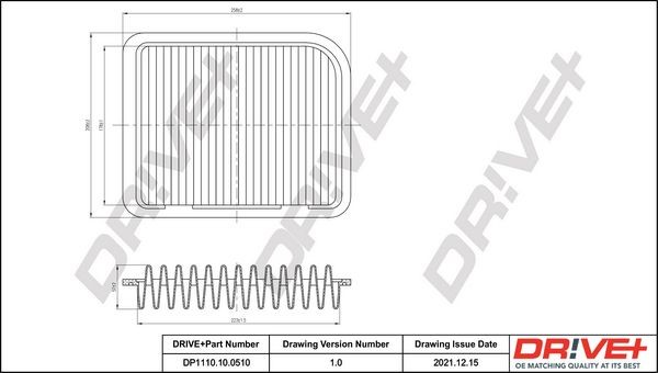 Dr!ve+ DP1110.10.0510 Air filter FR968274