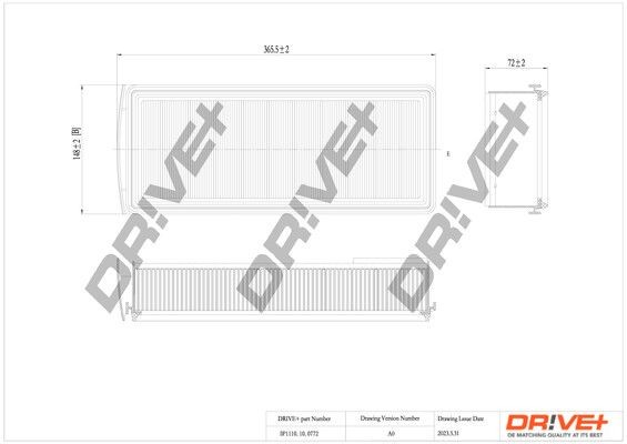 Dr!ve+ DP1110.10.0772 Air filter 13-71-8-518-111
