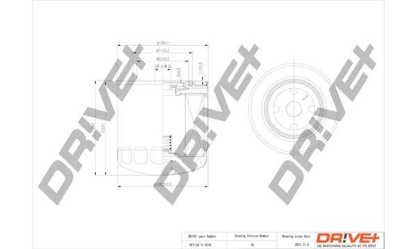 Dr!ve+ DP1110.11.0142 Ölfilter für MULTICAR M25 LKW in Original Qualität