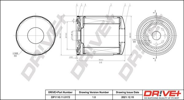 Dr!ve+ DP1110.11.0172 Oil filter SUBARU experience and price