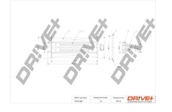 Dr!ve+ DP1110.11.0220 Oil filter Filter Insert