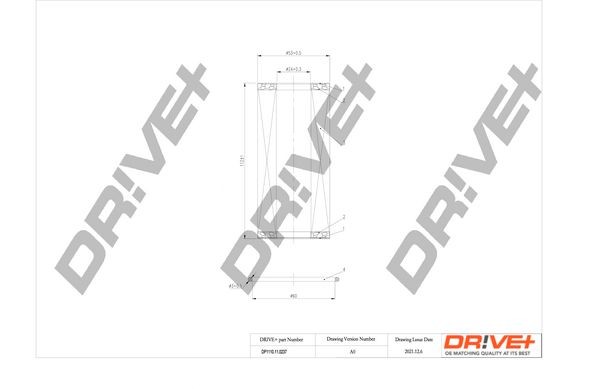 Dr!ve+ Filter Insert Inner Diameter: 24mm, Inner Diameter 2: 24mm, Ø: 53mm, Height: 112mm Oil filters DP1110.11.0237 buy
