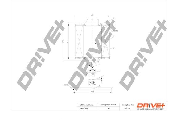 Dr!ve+ Filter Insert Inner Diameter 2: 27,7mm, Ø: 82mm, Height: 88,5mm, Height 1: 82,5mm Oil filters DP1110.11.0250 buy
