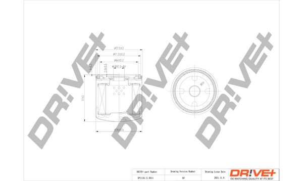 Dr!ve+ DP1110110311 Engine oil filter Opel Astra g f48 2.0 16V OPC 160 hp Petrol 2001 price