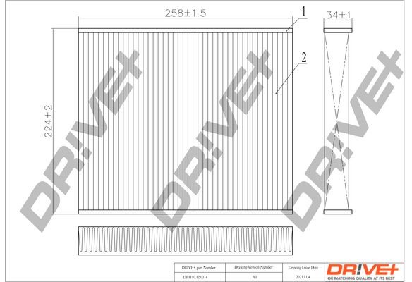 Volkswagen POLO Air conditioning filter 17298928 Dr!ve+ DP1110.12.0074 online buy