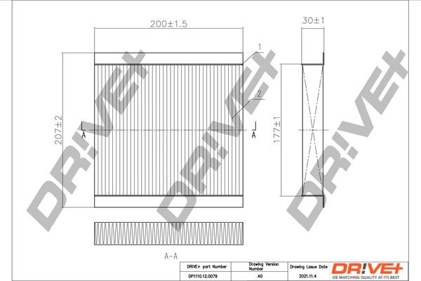 Original DP1110.12.0079 Dr!ve+ Cabin air filter SUZUKI