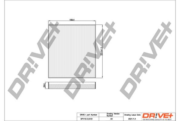 Original DP1110.12.0121 Dr!ve+ Air conditioning filter KIA