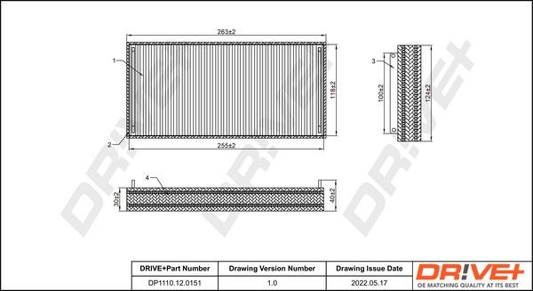 Dr!ve+ DP1110.12.0151 Innenraumfilter für MERCEDES-BENZ UNIMOG LKW in Original Qualität