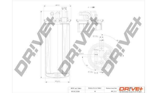 Dr!ve+ DP1110.13.0105 Fuel filter 4F0-127-435
