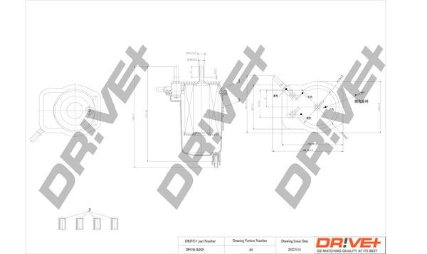 Dr!ve+ DP1110.13.0121 Fuel filter 82 00 186 217