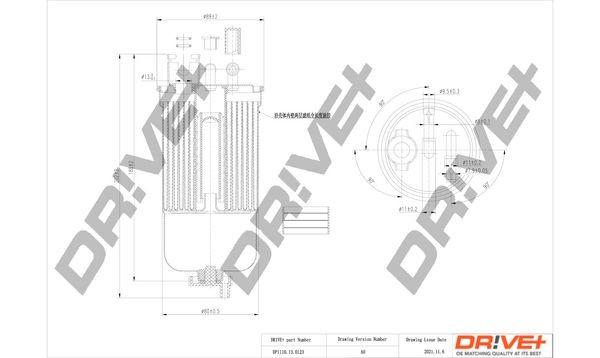Dr!ve+ DP1110.13.0123 Fuel filter 1M0127401