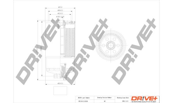 Brandstoffilter DP1110.13.0124 van Dr!ve+ voor FAP: bestel online