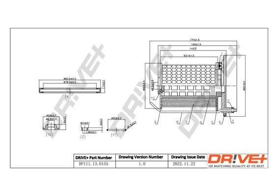 Dr!ve+ Filtri carburante DP1110.13.0155 acquisto online