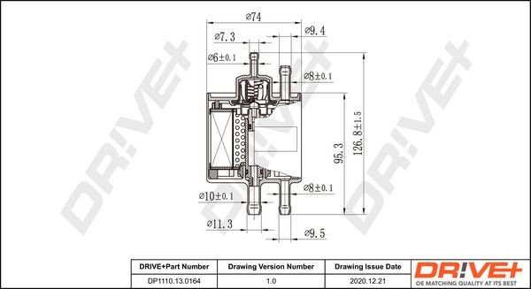 Dr!ve+ DP1110.13.0164 Fuel filter 0024776501