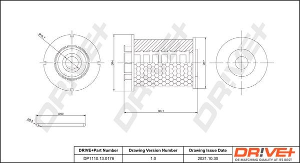 Chevy CAPTIVA Inline fuel filter 17299182 Dr!ve+ DP1110.13.0176 online buy