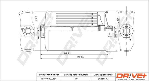 Dr!ve+ DP1110.13.0181 Fuel filter 1567 12