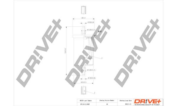 Ford TRANSIT Fuel filters 17299213 Dr!ve+ DP1110.13.0207 online buy