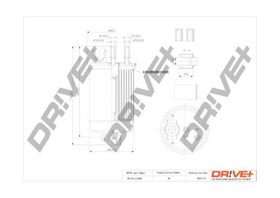 Original DP1110.13.0259 Dr!ve+ Fuel filters FIAT