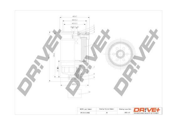 Dr!ve+ Spin-on Filter Height: 149mm Inline fuel filter DP1110.13.0262 buy