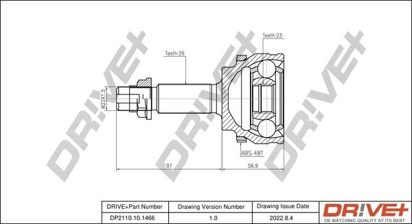 Dr!ve+ DP2110.10.1466 Joint kit, drive shaft 43420-02270