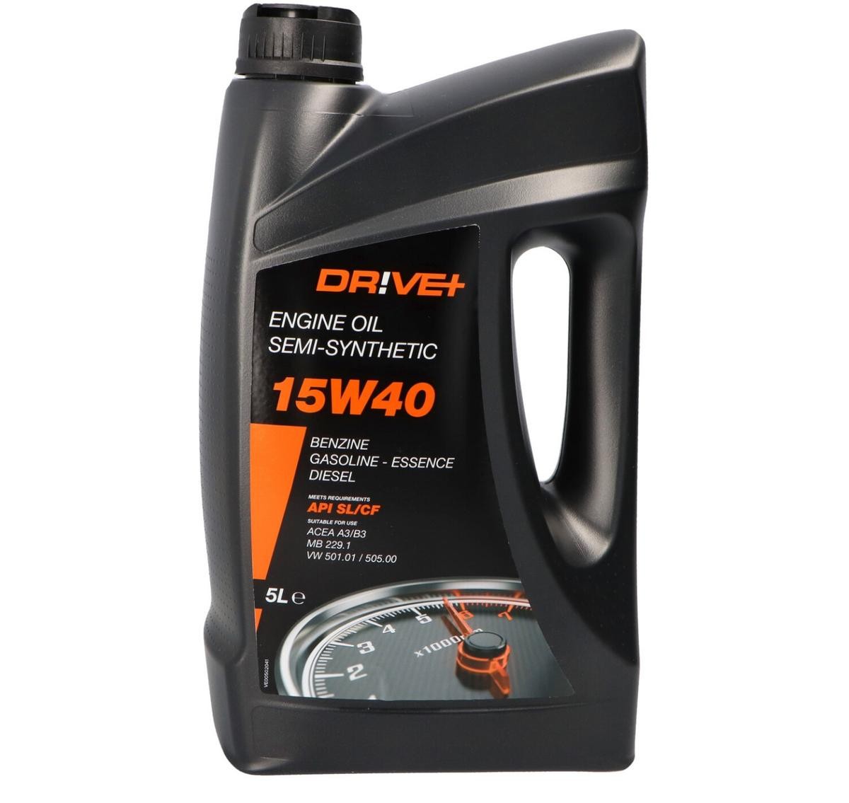 Buy Engine oil Dr!ve+ petrol DP3310.10.047 SL/CF 15W-40, 5l
