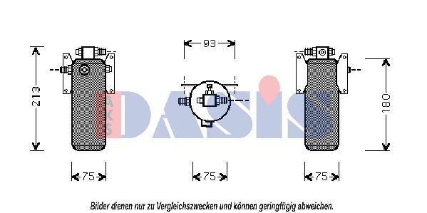 AKS DASIS 803010N Klimatrockner für MAN F 90 Unterflur LKW in Original Qualität