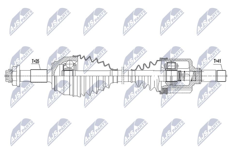 Ημιαξόνιο για Fiat Ducato 250 130 Multijet 2,3 D 131 PS Πετρέλαιο 96 KW 2006  - 2024 F1AE3481D ▷ AUTODOC