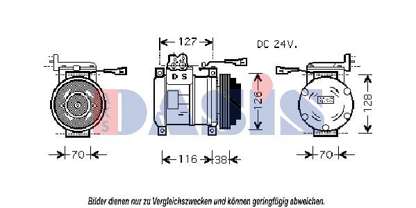 AKS DASIS 851395N Klimakompressor für IVECO Stralis LKW in Original Qualität