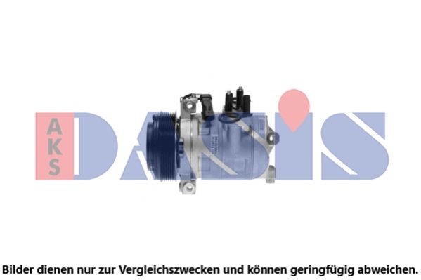 AKS DASIS 851607N Air conditioning compressor DKS17DS, 12V, R 134a