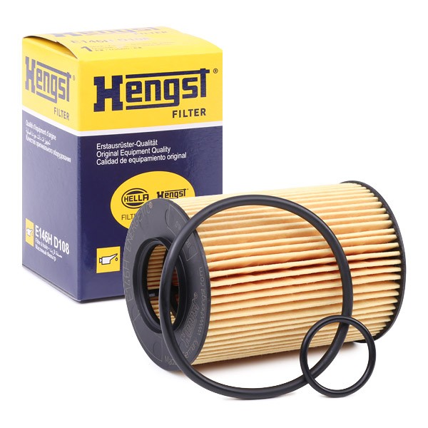 HENGST FILTER Oil filter E146H D108 suitable for MERCEDES-BENZ A-Class, B-Class