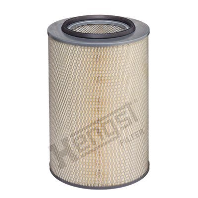 E214L HENGST FILTER Air filters IVECO 376mm, 243mm, Filter Insert