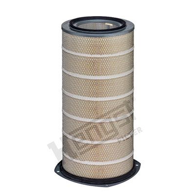 HENGST FILTER E222L Air filter 600mm, 160mm, Filter Insert