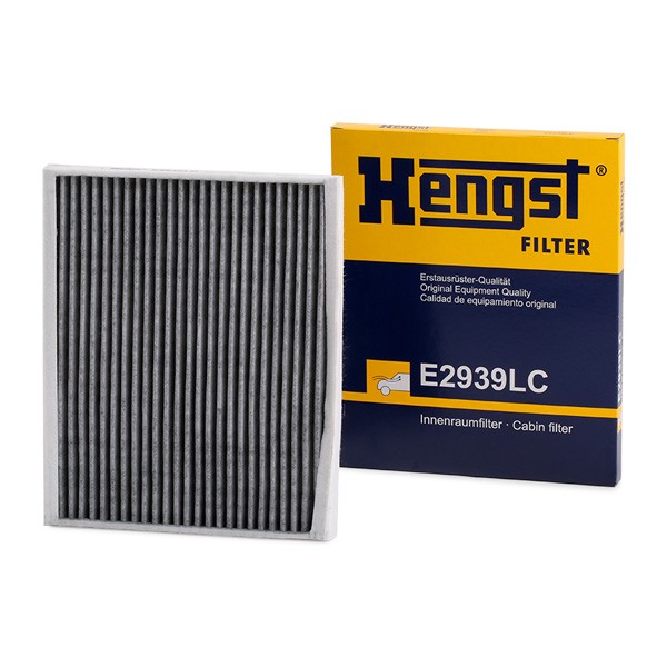 HENGST FILTER E2939LC Pollen filter Activated Carbon Filter, 265 mm x 218 mm x 21 mm