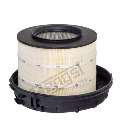 HENGST FILTER E497L Air filter 332mm, 406mm, Filter Insert