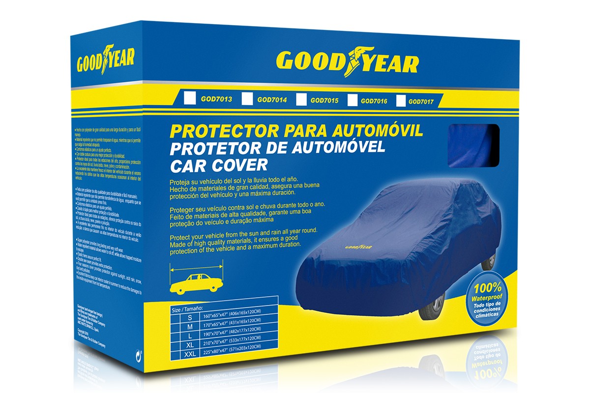 Goodyear GOD7016 Car tarp AUDI A4 Avant (8K5, B8) XL 178x533 cm, blue
