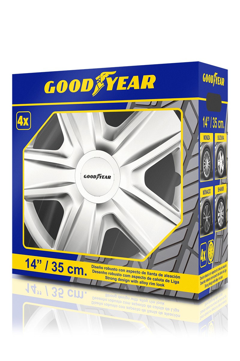 Goodyear GOD9050 Wheel trims 14 Inch silver