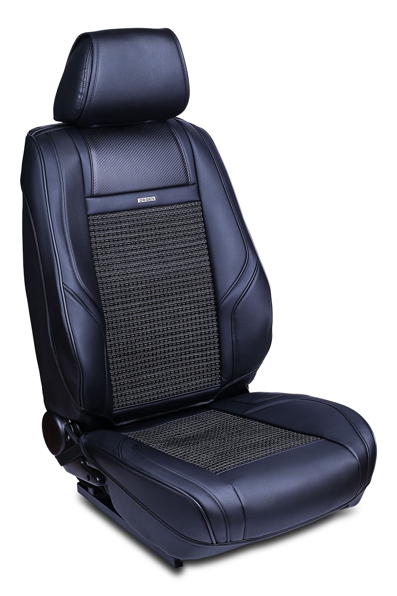 ORIGEN R1 black/grey, Polyester, PVC, Front Number of Parts: 3-part Seat cover ORG80120 buy