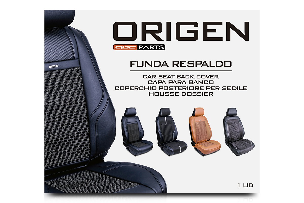 ORG80120 ORIGEN R1 Fundas asientos negro/gris, Poliéster, PVC, delante ▷  AUTODOC precio y opinión